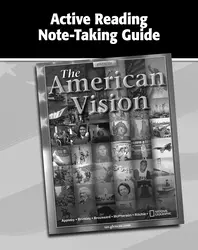 The American Vision, Active Reading Note-Taking Guide, Workbook