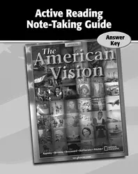 The American Vision, Active Reading Note-Taking Guide, Answer Key