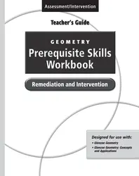 Geometry Prerequisite Skills Workbook: Remediation and Intervention, Teacher's Guide'