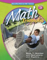 Math Triumphs, Grade 3, Student Study Guide, Book 1: Number and Operations and Algebra