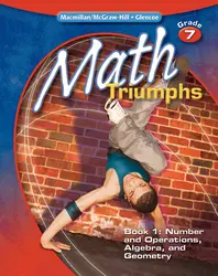 Math Triumphs, Grade 7, Student Study Guide, Book 1: Number and Operations, Algebra, and Geometry
