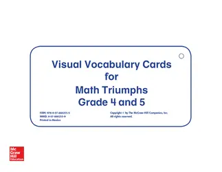 Math Triumphs, Grades 4-5, Vocabulary Cards