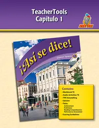 ¡Así se dice! Level 1, TeacherTools Chapter 1
