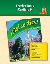 ¡Así se dice! Level 3, TeacherTools Chapter 9