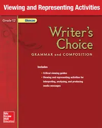Writer's Choice, Grade 12, Viewing and Representing Activities