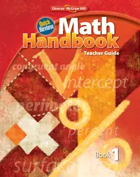 Quick Review Math Handbook, Book 1, Teacher Guide