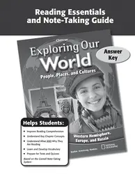 Exploring Our World: Western Hemisphere, Europe, and Russia, Reading Essentials and Note-Taking Guide Answer Key