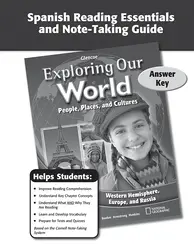 Exploring Our World: Western Hemisphere, Europe, and Russia, Spanish Reading Essentials and Note-Taking Guide Answer Key
