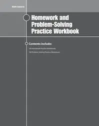 Math Connects, Course 2, Homework and Problem-Solving Workbook
