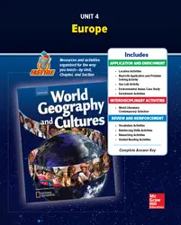 World Geography and Cultures, Unit 4 Resources Book