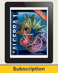 Algebra 1, eStudentEdition Online, 6-year subscription