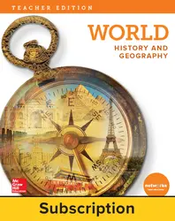 World History and Geography, Teacher Lesson Center, 7-year subscription