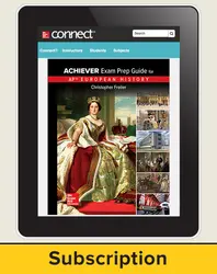 Freiler, AP Achiever Exam Prep Guide European History, 2017, 2e, Connect, 1-year subscription