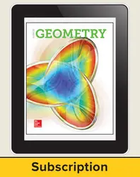 Glencoe Geometry 2018, eTeacher Edition online, 1-year subscription