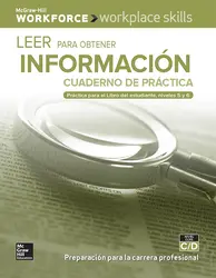 Workplace Skills Practice Workbook, Levels C/D, Reading for Information (Spanish Edition), 10-pack