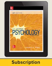 King, The Science of Psychology, 2017, 4e (AP Edition) AP advantage Digital Student Subscription, 6 yr subscription
