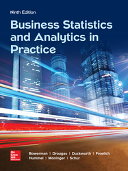 Business Statistics and Analytics in Practice 9th Edition