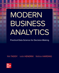 Modern Business Analytics 1st Edition