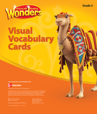 Reading Wonders, Grade 3, Visual Vocabulary Cards