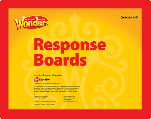 Reading Wonders, Grade 2, Reading Response Boards Grade 2-6 Reading Wonders, Grade 2, Reading Response Boards Grade 2-6