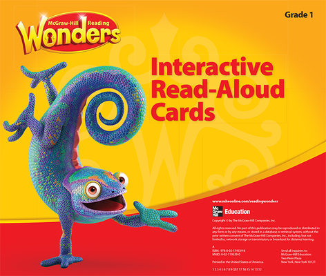 Reading Wonders, Grade 1, Interactive Read Aloud Cards