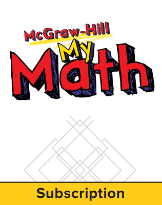McGraw-Hill My Math, Grade 1, Online eStudent Edition, 1 year subscription