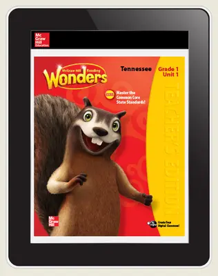 Reading Wonders Tennessee Teacher Workspace, 6-Year Subscription Grade 1 Reading Wonders Tennessee Teacher Workspace, 6-Year Subscription Grade 1