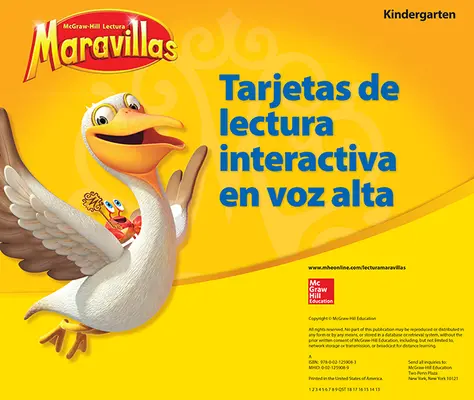 Lectura Maravillas, Grade K, Interactive Read-Aloud Cards Lectura Maravillas, Grade K, Interactive Read-Aloud Cards