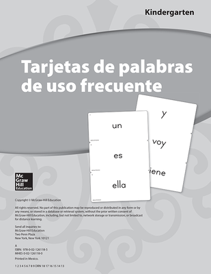 Lectura Maravillas, Grade K, High-Frequency Word Cards
