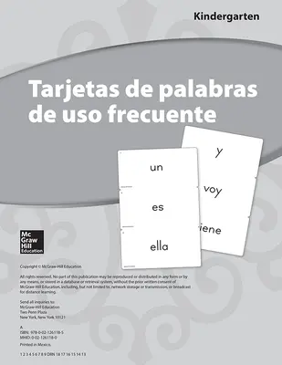 Lectura Maravillas, Grade K, High-Frequency Word Cards Lectura Maravillas, Grade K, High-Frequency Word Cards