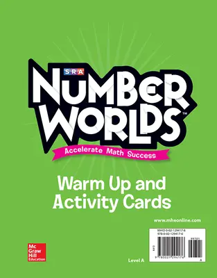 Number Worlds, Level A Activity and Warmup Cards Number Worlds, Level A Activity and Warmup Cards