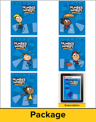 Number Worlds Level F, Student Materials Bundle (5 students. 1-year)