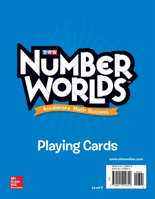 Number Worlds Playing Cards Level F Number Worlds Playing Cards Level F