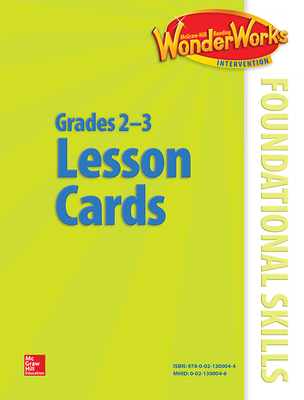 Reading Wonderworks Foundational Skills Lesson Cards Grade 2-3