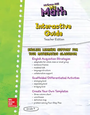 MH My Math ELD TE Grade 4 MH My Math ELD TE Grade 4