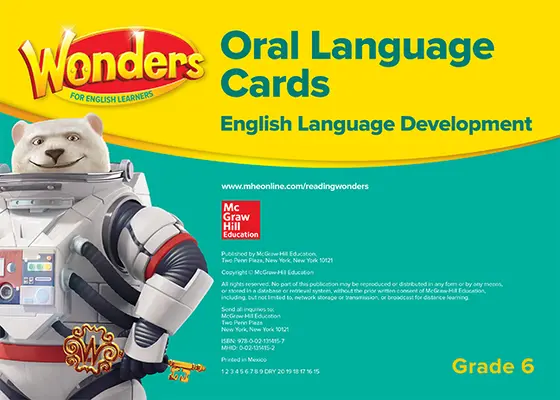 Wonders for English Learners G6 Oral Language Cards Wonders for English Learners G6 Oral Language Cards