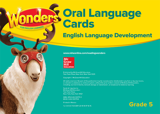 Wonders for English Learners G5 Oral Language Cards