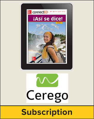 Asi se dice! Level 4, Student Embedded Add-On Cerego, 6-year subscription