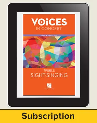 Hal Leonard Voices in Concert, Level 4: Treble Sight-Singing Teacher Course, Grades 11-12, 6-Year