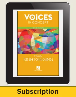 Hal Leonard Voices in Concert, Level 2: Mixed Sight-Singing Teacher Course, Grades 7-8, 1-Year