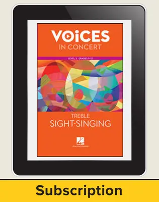 Hal Leonard Voices in Concert, Level 3: Treble Sight-Singing Teacher Course, Grades 9-12, 6-Year