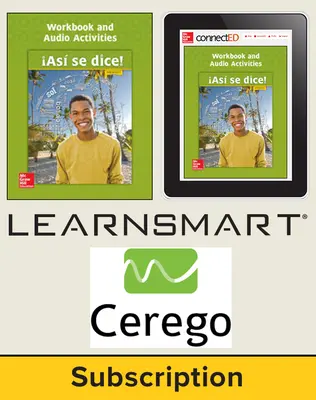 Asi se dice Level 3, Student Suite with LearnSmart + Cerego, 1-year subscription