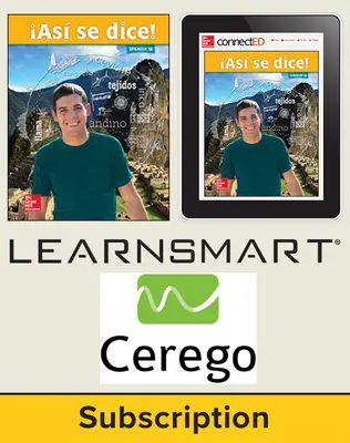 Asi se dice Level 1B, Student Suite with LearnSmart + Cerego, 1-year subscription