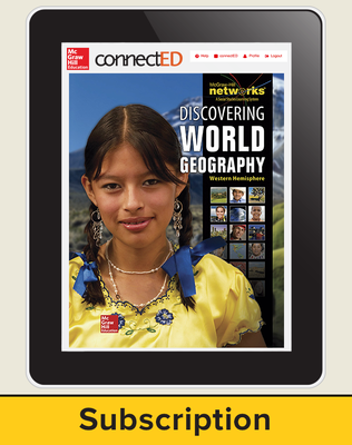 Discovering World Geography, Western Hemisphere, Complete Classroom Set, Digital 1-Year Subscription