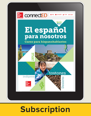 El Español para Nostros Level 2 2014 Online Student Edition 1 year subscription
