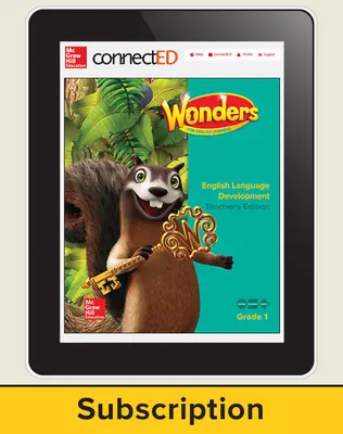 Wonders for English Learners Teacher Workspace, Grade 1, 6 Yr Subscription