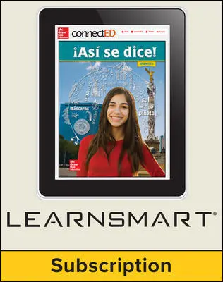 Asi se dice! Level 1, Student Edition Embedded LearmSmart, 6-year subscription