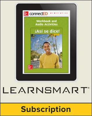 Asi se dice! Level 3, Student Edition Embedded LearmSmart, 6-year subscription
