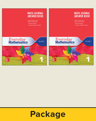 Everyday Mathematics 4, Grade 1, Journal Answer Books (Vol 1 & 2)