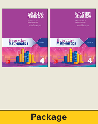 Everyday Mathematics 4, Grade 4, Journal Answer Books (Vol 1 & 2)